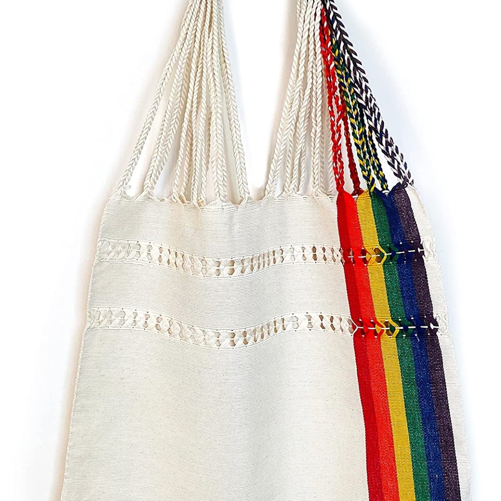 Handmade Pride Rainbow Tote Bag